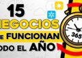 15 Ideas de Negocios que FUNCIONAN Todo el AÑO